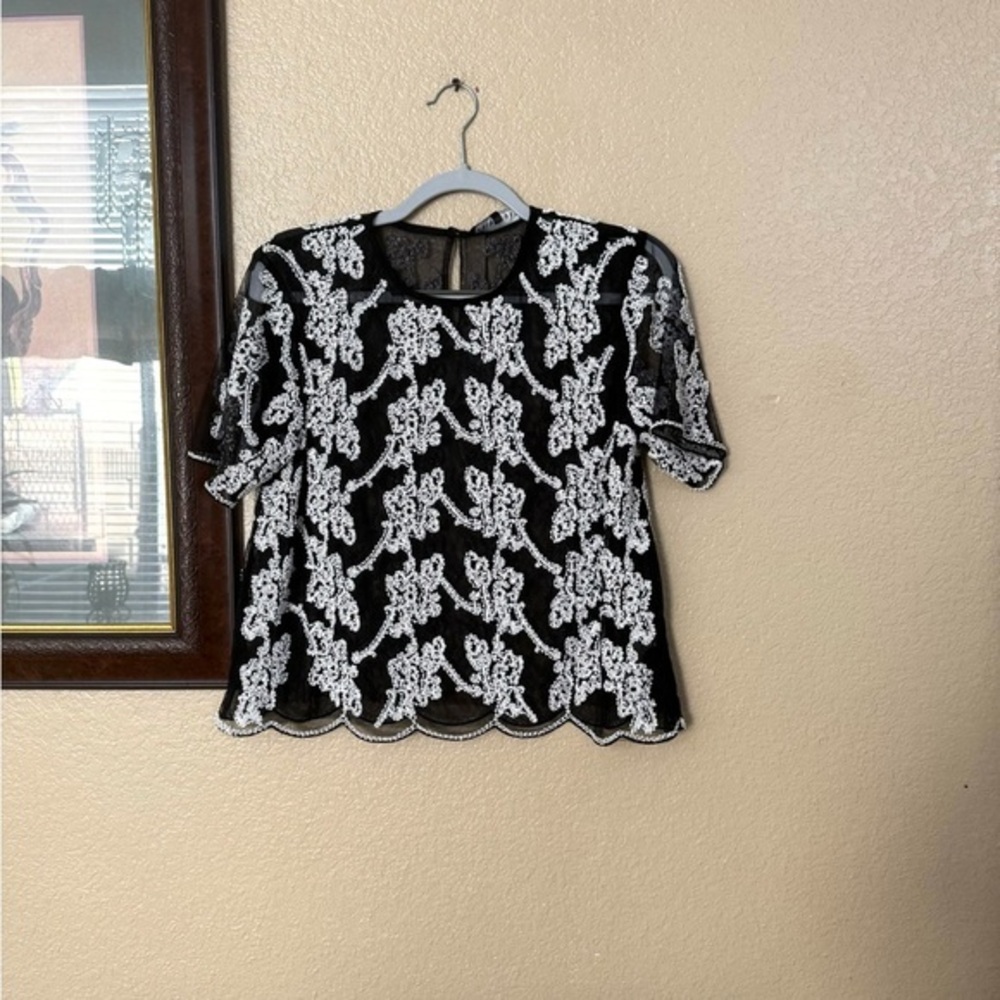 NWT endless rose sequin sheer top size medium